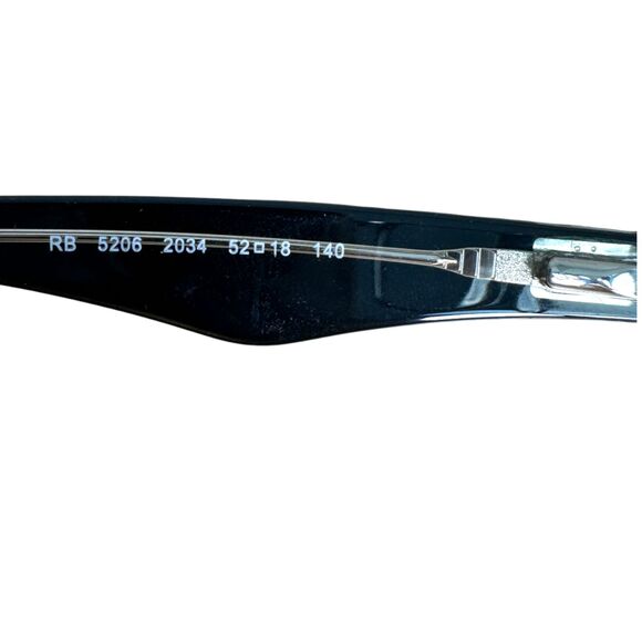 Ray-Ban RB5206 Polished Black Transparent Plastic Frames Needs Lenses - READ - Picture 5 of 7